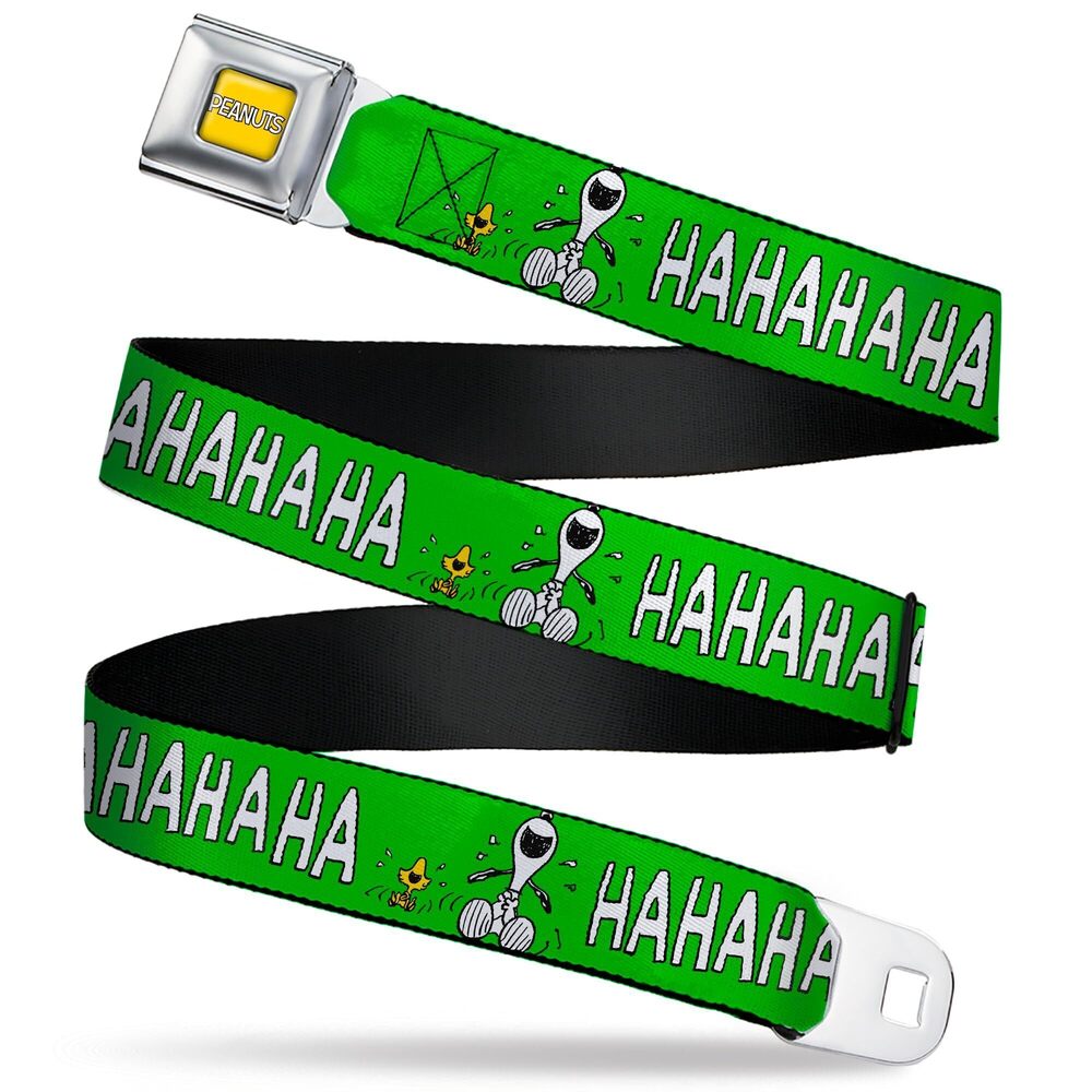 5744 Peanuts Worldwide LLC Belt, Seatbelt Buckle, Peanuts Snoopy Woodstock